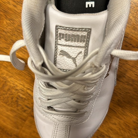 EUC women’s white puma leather platform sneaker. size 6.5 - Picture 6 of 9